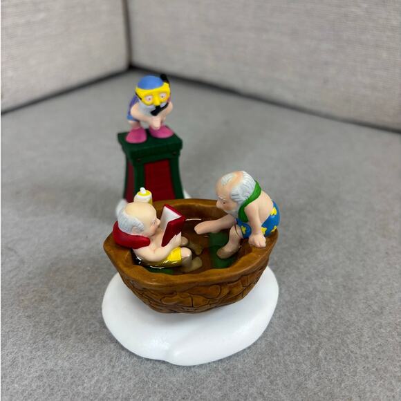 Dept 56 North Pole Series "Party in the Hot Tub" (2 pc set) #56802 Christmas - Picture 3 of 5